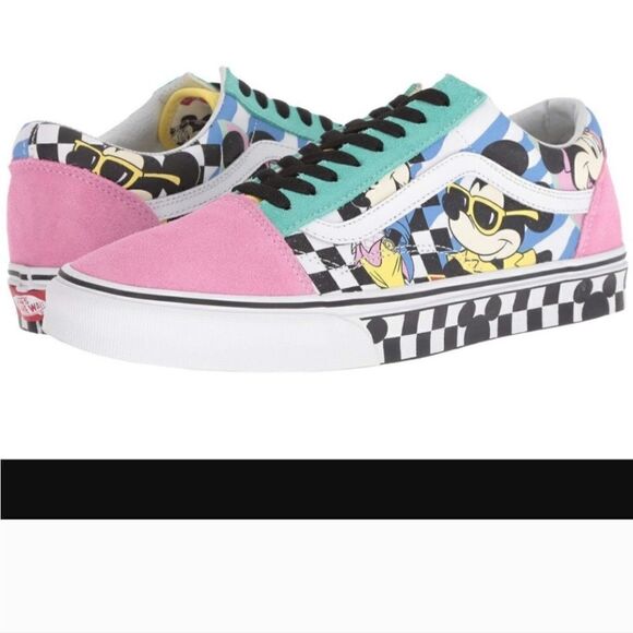 Vans x Disney Vintage Old Skool Suede Sneakers Size Men's 6 Women's 7.5 - Picture 2 of 12